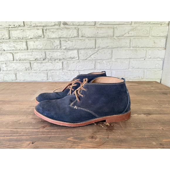 ALDO Mens Blue Suede Leather Lace Up Ankle Chukka Boots EU Size 43/ US Size 10 - Picture 1 of 10